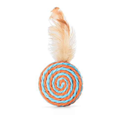 TAMBOR SISAL CON PLUMA